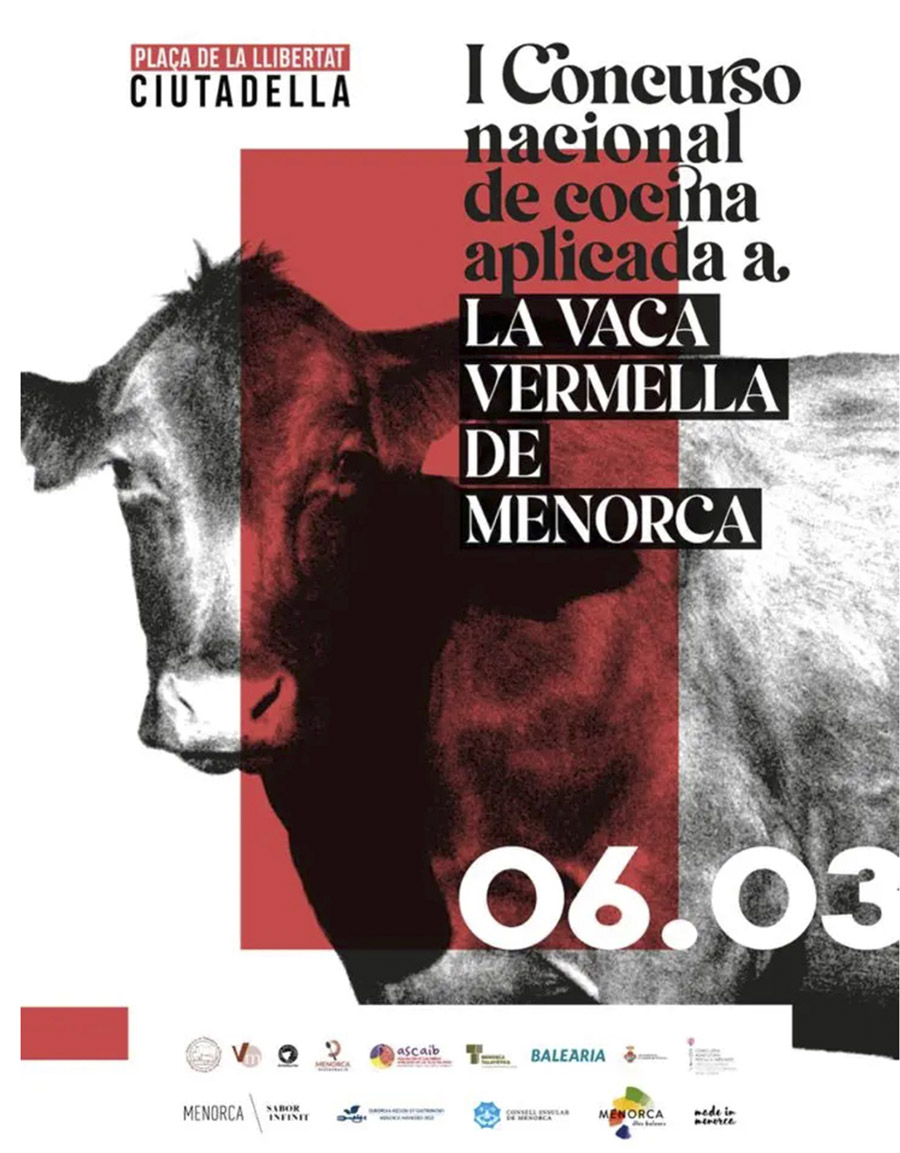1º Concurso Nacional de cocina aplicada a la Vaca Vermella menorquina